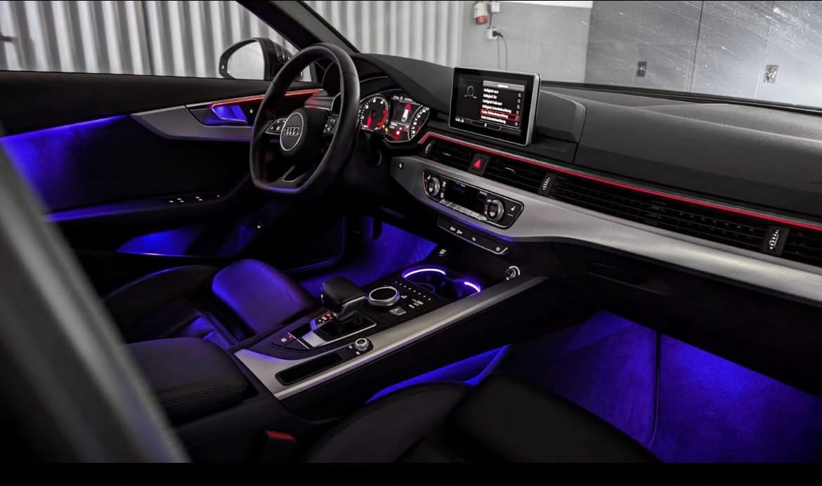 kit lumini ambientale audi a4 b9 (2015 2026) kit lumini ambientale audi a4 b9 (2015 2026)
