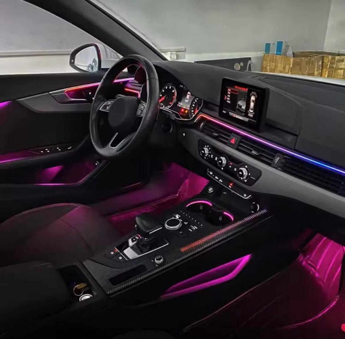 kit lumini ambientale audi a4 b9 (2015 2026) kit lumini ambientale audi a4 b9 (2015 2026)