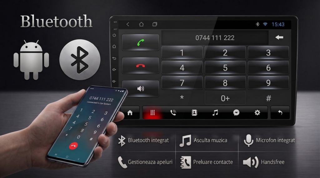 navigatie 1din cu android audi a4 (b5) 1994 2001, 2gb ram, radio gps dual zone, display hd 10" touchscreen reglabil 360 grade, internet wi fi, bluetooth, mirrorlink, usb