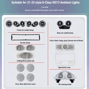kit lumini ambientale mercedes benz e class w213 2016 2023